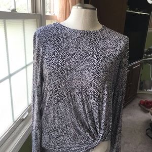 ELIANE ROSE - Long sleeve top with shirred bottom.